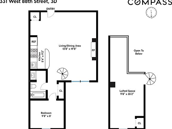 2nd image of 331 W 88th St APT 3D