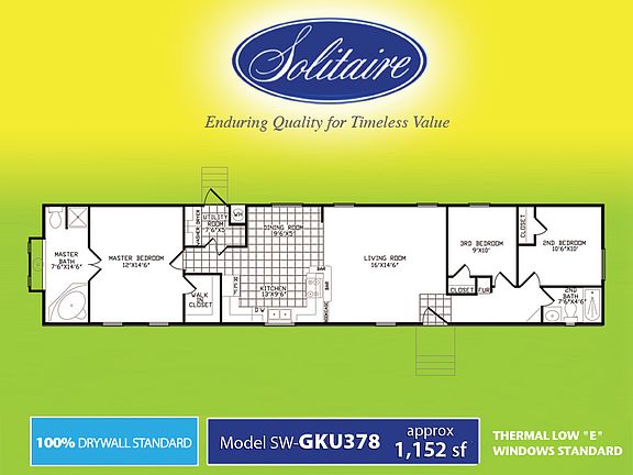 Spacious 1152 Sq Ft!
