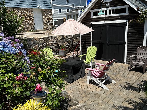 Private back patio
