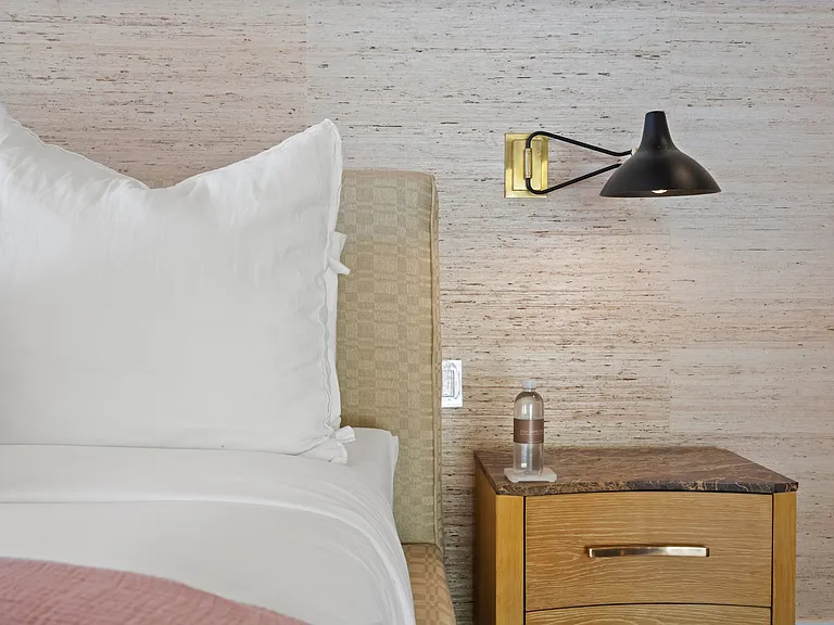 Drift off in a bedroom designed for pure relaxation.