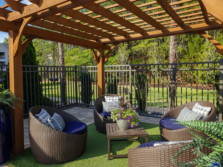 Find serenity under our poolside pergolas your shaded oasis by the water.