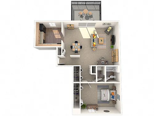 Floor plan 1x1I