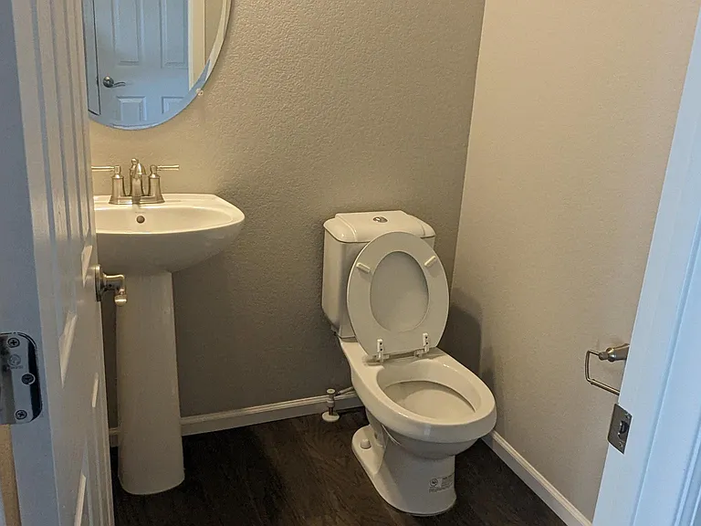 half bath on first floor