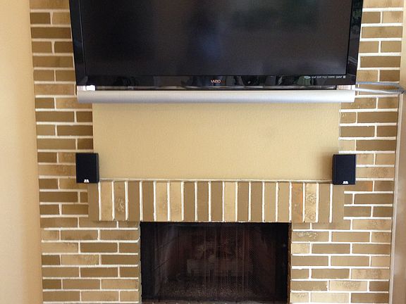 Custom Painted Fireplace