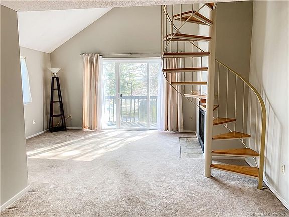 Looking from dining area to living