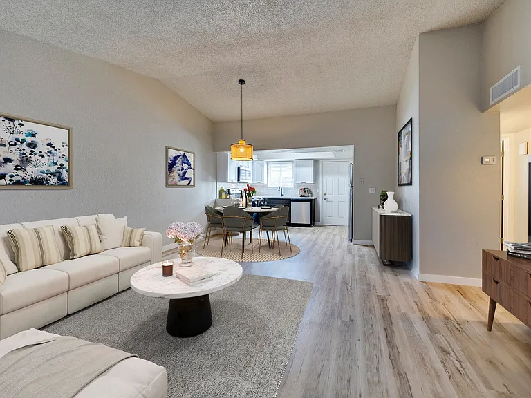 The Monica Apartments Living Area