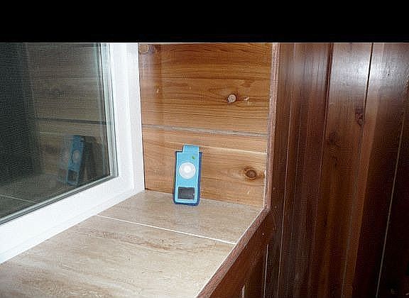 12"outside walls in rec room