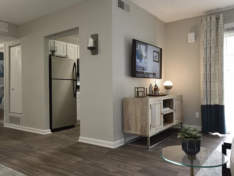 Experience modern living in this stylish apartment with a seamless open layout.