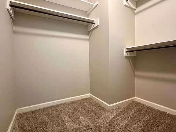 Spacious closet in upstairs bedroom