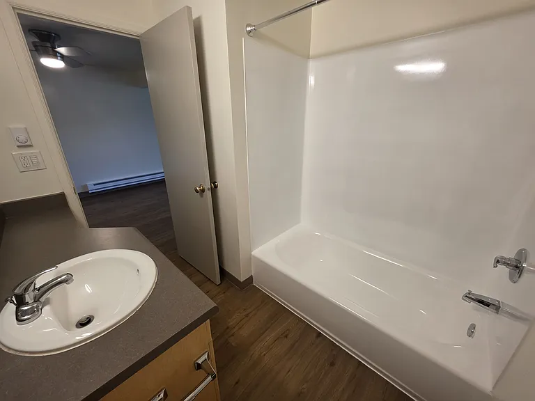 This apartment is located at Westwood Apartments, 3213 Wetmore Avenue, but is currently marketed under Glacier Vista Apartments.