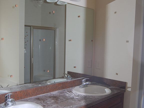 Just a sneek peek at the master bath with its on garden tub / separate shower.