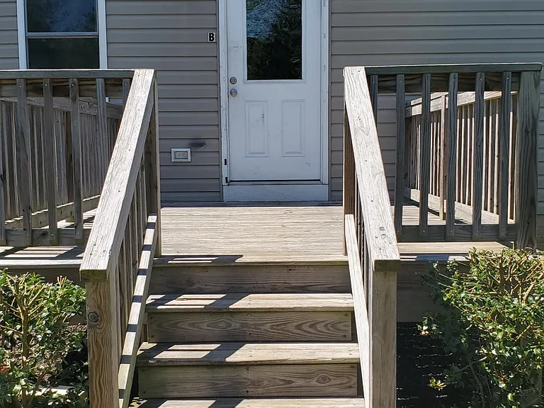 Rear Entrance - View from Parking Area