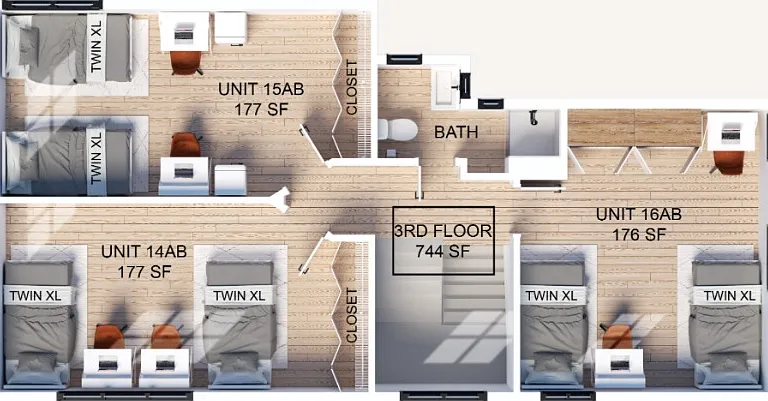 Third Level Floor Plan Third Level Floor Plan