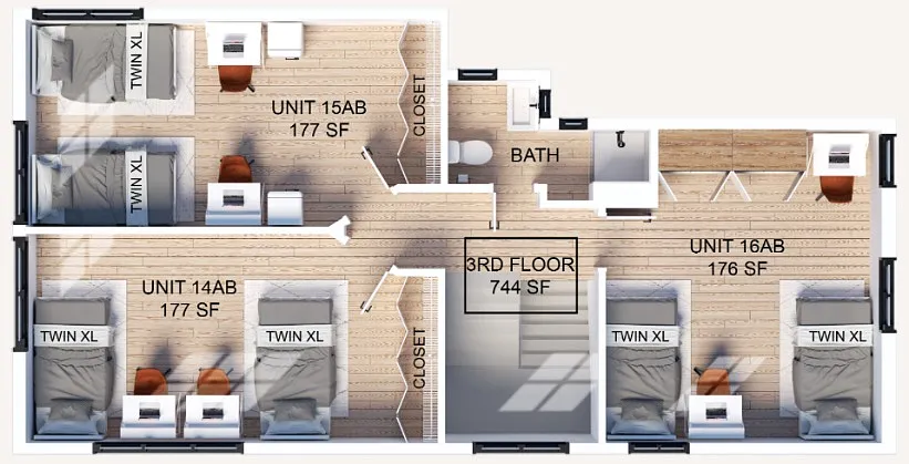 Floor plan Third Floor