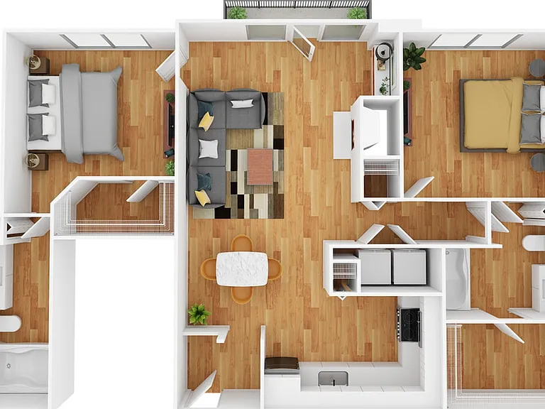 2 Bedroom | 2 Bath | 1025 SF 2 Bedroom | 2 Bath | 1025 SF