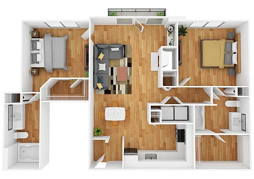 Floor plan B3 | Renovated