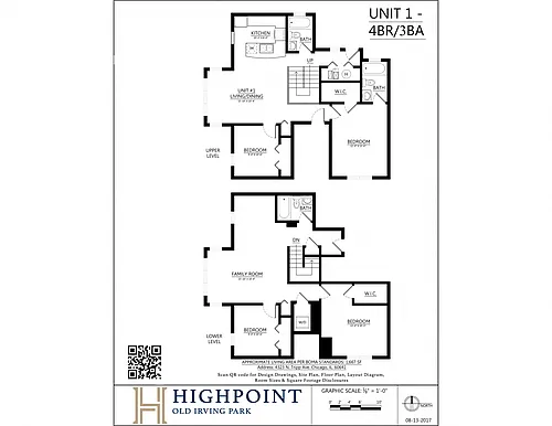 Floor plan 4 Bed 3 Bath