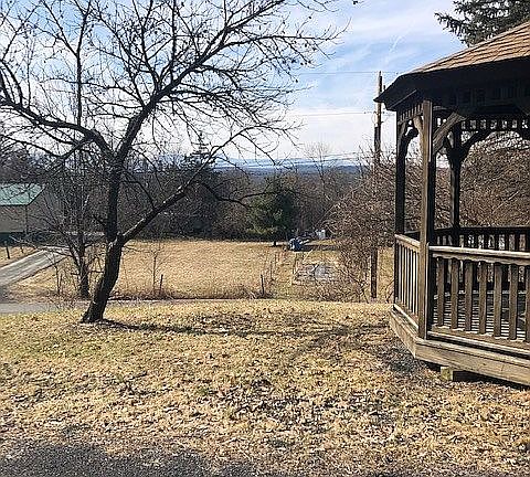 Gazebo with mountain view