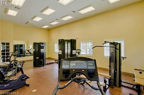 Fitness area in clubhouse