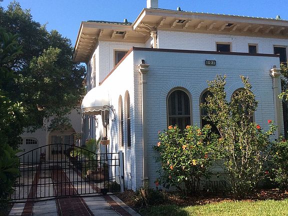 Front of house with gate
