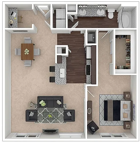 Floor plan Durham II Midrise