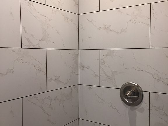 Downstairs rain shower