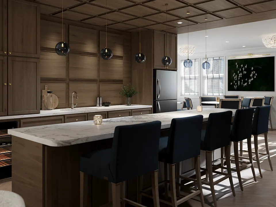 An Entertaining Kitchen with Island Seating