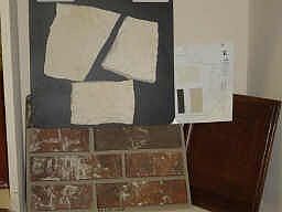 Brick, stone and paint exterior selections and interior cabinet selections.