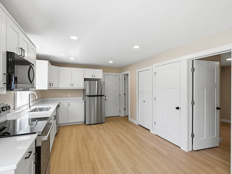 Fully renovated kitchen with stainless steel appliances