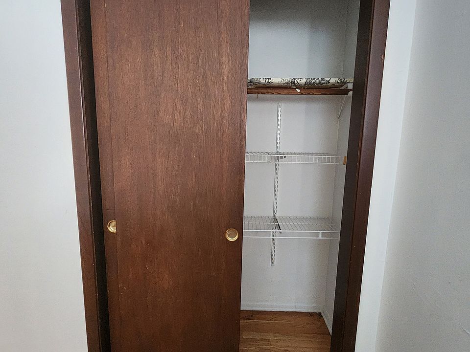 Smaller of the two bedrooms' closet
