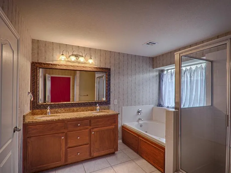Master Bath with Granite top Double Sink