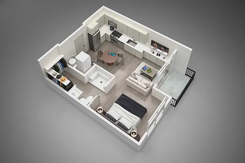 Floor plan Studio