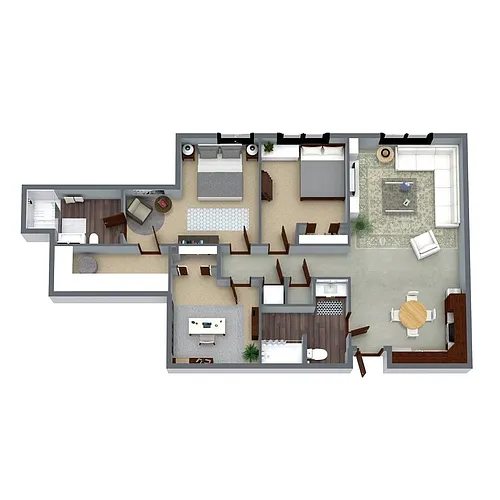 Floor plan Carriage B
