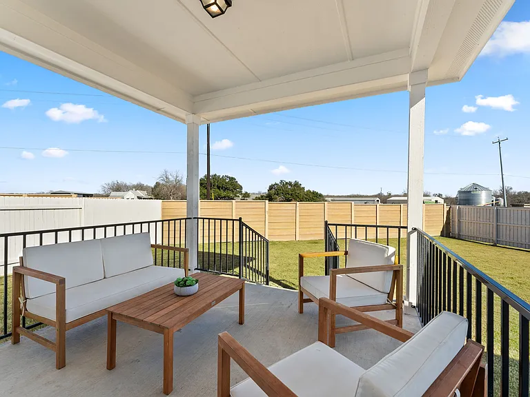 Covered porch - great for cooling off from the Texas heat.