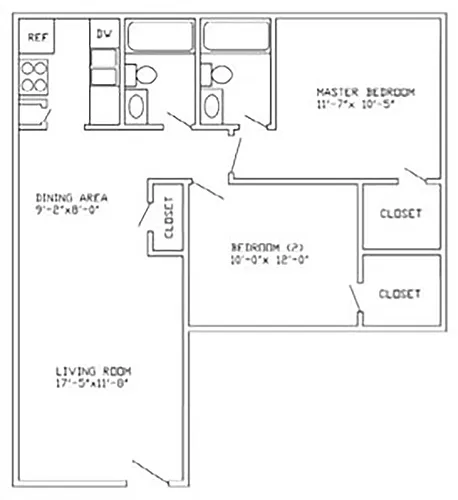 Floor plan 2 Bedroom