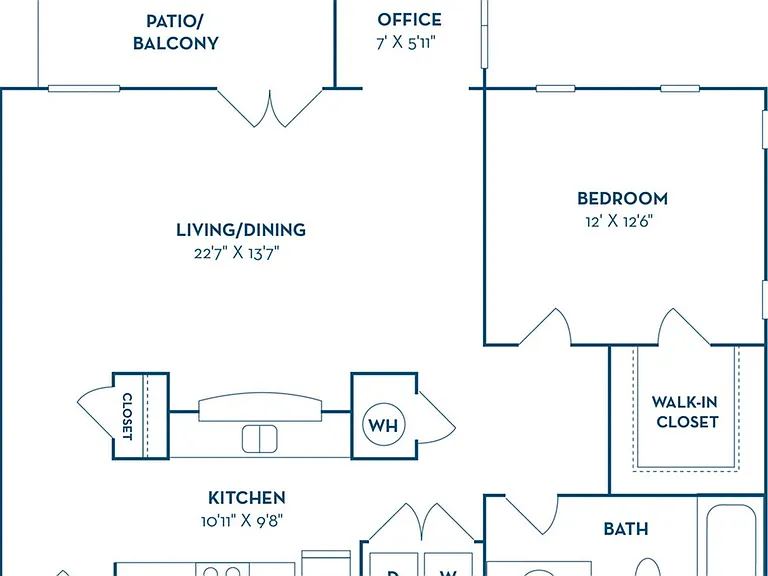 1 Bedroom | 1 Bath | 957 SF 1 Bedroom | 1 Bath | 957 SF