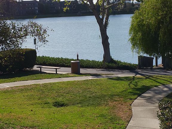 Walking path to lake