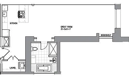 Floor plan Studio