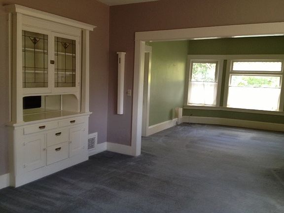 dining room with built-ins