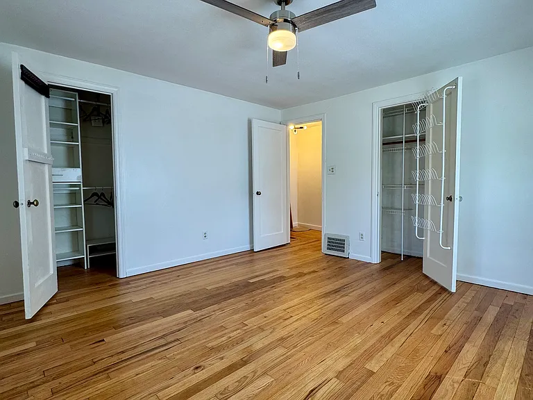 Master bedroom with 2 closets