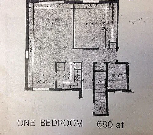 Floor plan 1 Bedroom