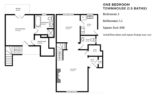 Floor plan Townhome 1