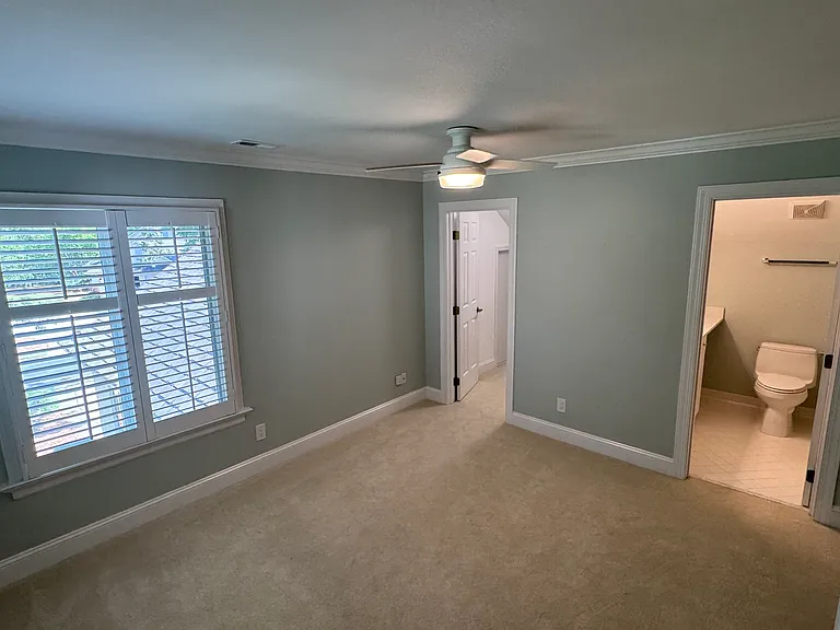1 of 2 upstairs bedroom with walk-in closet and full bath.