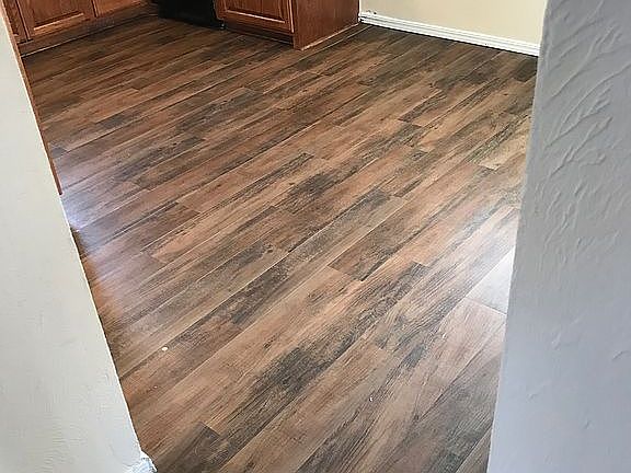 Kitchen floor replaced 2021