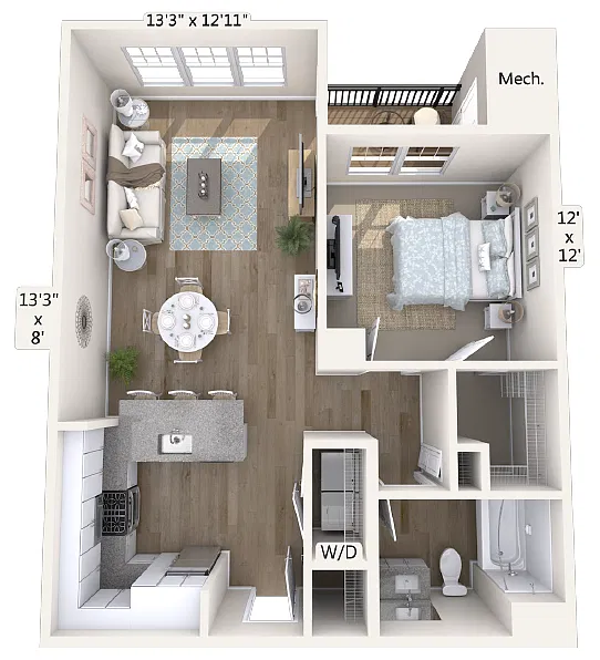Floor plan A3-5159-809-sqft