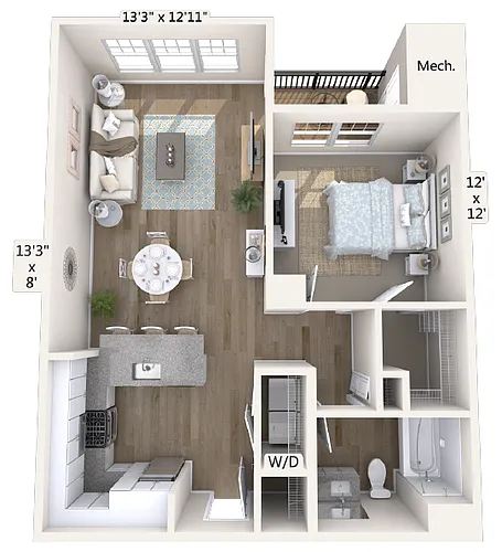 Floor plan A3-5159-809-sqft