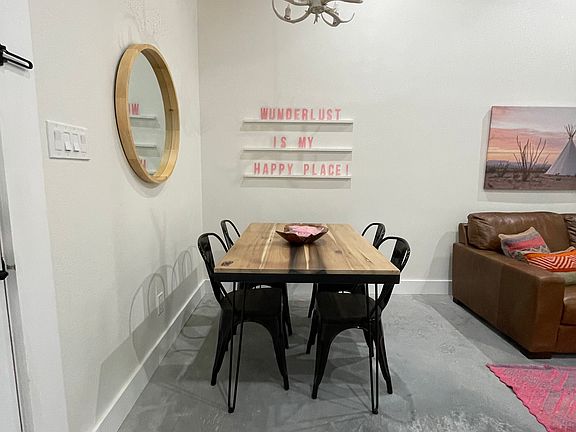 Custom table with six chairs