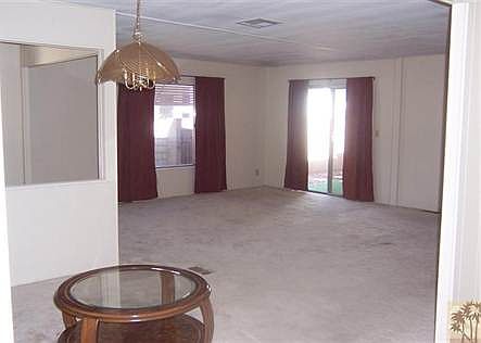 view of living room from dining