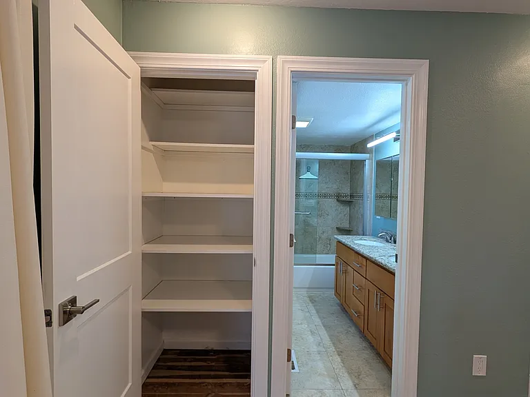 Master bedroom closet.