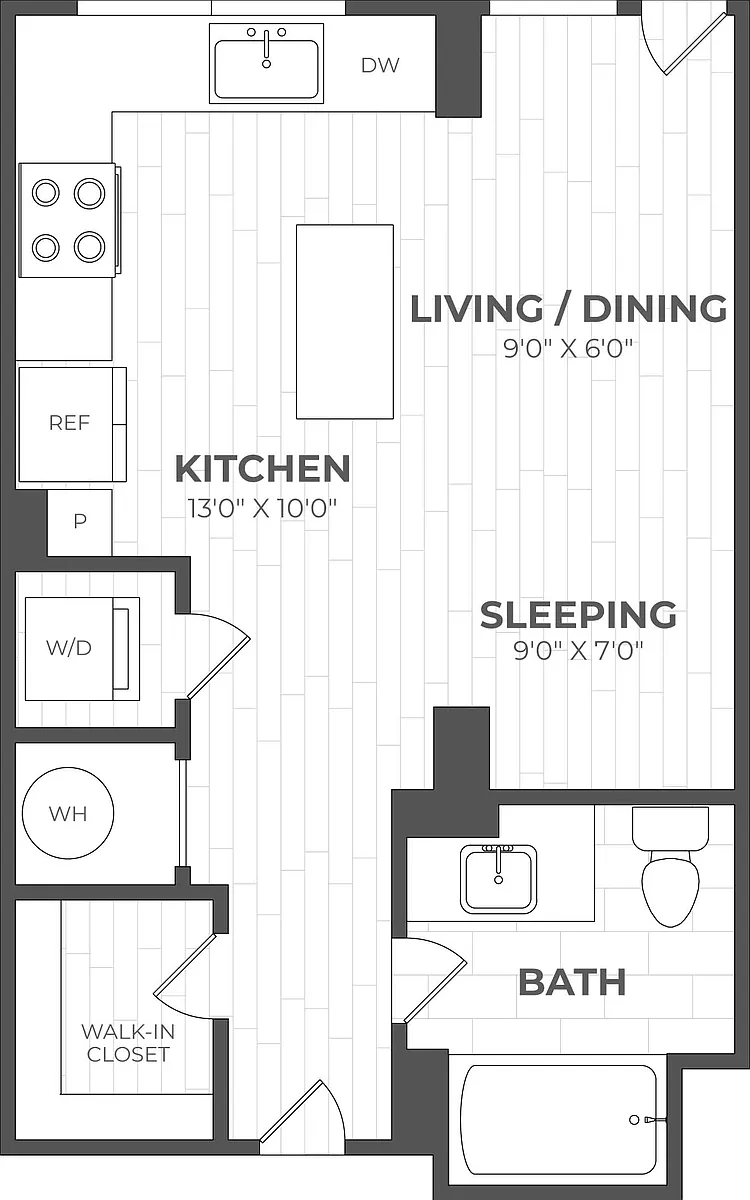 Floor plan Studio-EB